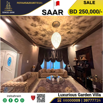 Saar, Real Estate For Sale, BHD 250000,  5 BR,  Beautiful Luxurious Garden Villa In Saar