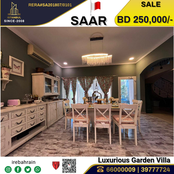 Saar, Real Estate For Sale, BHD 250000,  5 BR,  Beautiful Luxurious Garden Villa In Saar