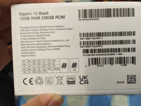 Jeddah, Mobile Phones, SAR 1280,  Official Xiaomi 13 Black