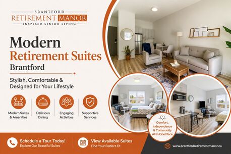 Toronto, General, MODERN RETIREMENT SUITES IN BRANTFORD &mdash; STYLISH, COMFORTABLE & DESIGNED FOR YOU