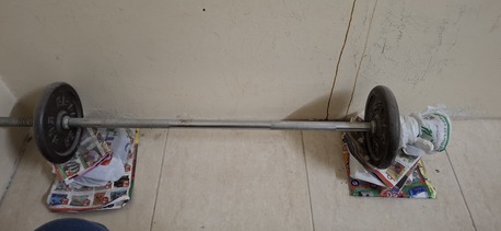 Jubail, Sporting Goods, SAR 100,  A Set Of 5kg Gym Plates With Rod For Sell