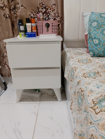 Jeddah, Furniture, SAR 440,  Single Bed With Side Draw & 2-Door Wardrobe For Sale