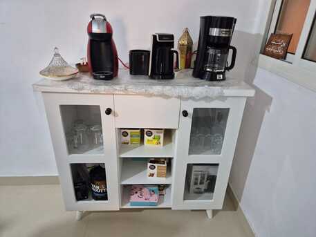 Al Rawdah, Furniture, SAR 300,  Coffee Corner & Delonghi Dolce Gusto Coffee Machines In Excellent Condition- Urgent Sale!