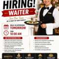 🚨 URGENT HIRING – KERALA  AND SOUTH INDIANS AND NORTH INDIANS FEMALES WAITERS ONLY🚨