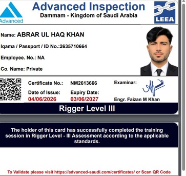 Riyadh, Job Seekers, Rigger 3