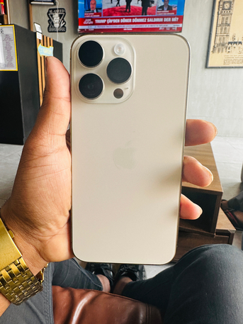 Al Zuhour, Mobile Phones, SAR 2400,  IPhone 14 Pro Max Gold Color With Box - Very Clean