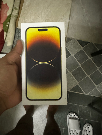 Al Zuhour, Mobile Phones, SAR 2400,  IPhone 14 Pro Max Gold Color With Box - Very Clean