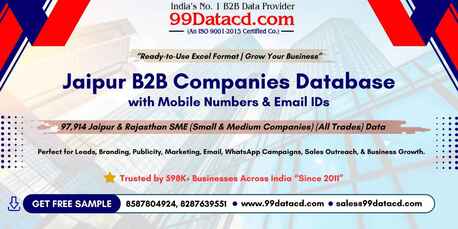 Jaipur, Business, Get 90,000+ Jaipur Companies List With Free Sample Database