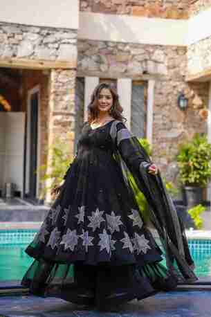 Jaipur, Clothing & Accessories, INR 7500,  Buy Idaho Zaafira Black Kurta Set Online