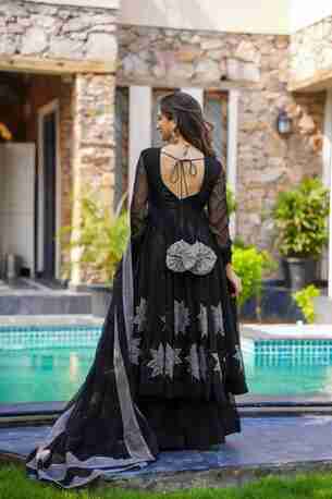 Jaipur, Clothing & Accessories, INR 7500,  Buy Idaho Zaafira Black Kurta Set Online