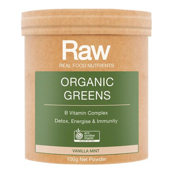 Sydney, Health & Beauty Items, AUD 26,  Buy Raw Real Food Nutrients Organic Greens Powder Vanilla Mint Australia | 100g, 200g & 50