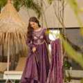 INR 3000,  Buy ZenAlyaa Black Floral Designer Rayon Fit & Flare Maxi Gown Dress Online