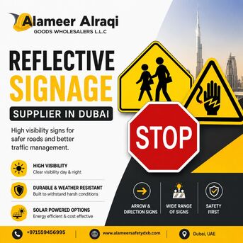 Dubai, Materials, AED 40,  Reflective Signage Supplier In Dubai | High Visibility Safety Signs