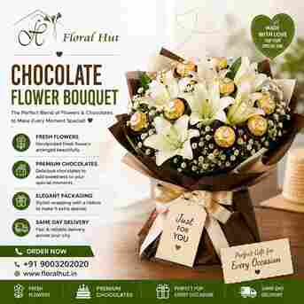 Chennai, Florist, Chocolate Flower Bouquet In Chennai