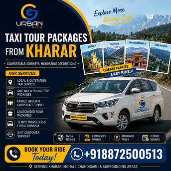 Chandigarh, Travel, Taxi Tour Packages From Kharar | Explore Top Tourist Destinations