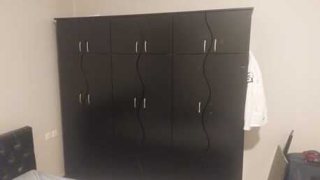 Riyadh, Furniture, SAR 400,  BED ROOM KING SIZE WITH TURKISH MATTRESS AND BIG CABINET AND SIDE CABINET AND MIRROR