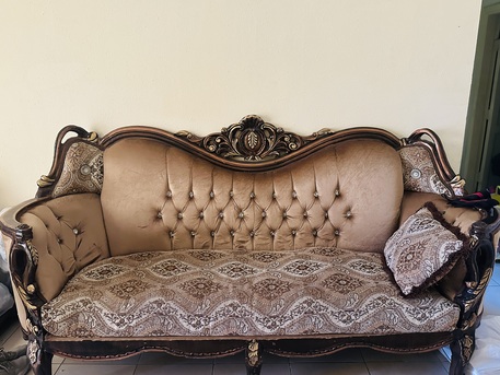 Al Balad, Furniture, SAR 700,  For Sale: Sofa Set &ndash; Good Condition