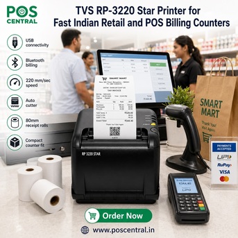 Noida, Computers, INR 14899,  Buy TVS RP-3220 Star Printer With USB Bluetooth At A Fair Deal