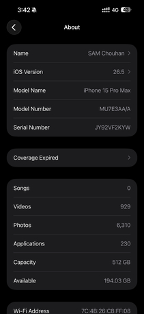 Riyadh, Mobile Phones, SAR 3000,  Iphone 15 Pro Max 512GB 87%BH