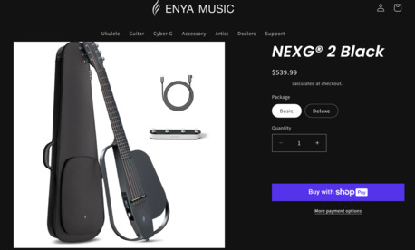 Riyadh, Musical Instruments, SAR 1250,  Brand New Enya Smart Bluetooth Semi Electric Guitar