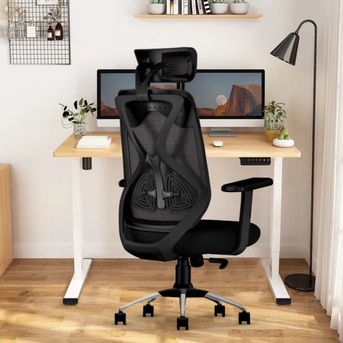 Jaipur, Furniture, INR 8400,  Ergonomic Mesh Office Chair With Headrest & Lumbar Support &ndash; Adjustable & Comfortable