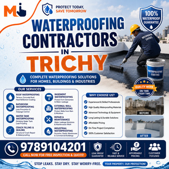 Mumbai, Construction, Long-Term Benefits Of Hiring The Best Waterproofing Contractors In Trichy
