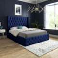 GBP 539,  Winged Bed Frame | Elegant Upholstered Beds UK