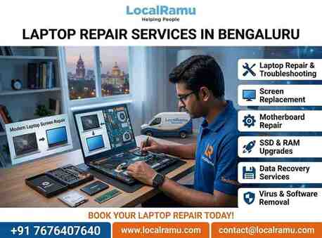 Bangalore, Appliance Repair, Stop Struggling With A Slow Laptop Get It Fixed Fast With LocalRamu Services In Bengaluru