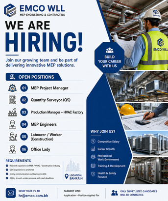 Manama, Jobs, Project Manager MEP