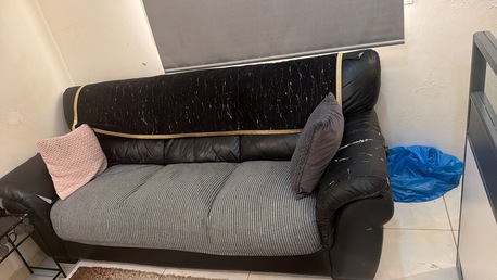 Jeddah, Household Items, Black Leather Sofa Set And Kitchen Set And Automatic Washing Machine