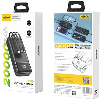 Islamabad, Electronics, PKR 2700,  Stay Powered Anywhere With The Aspor A320 Power Bank!