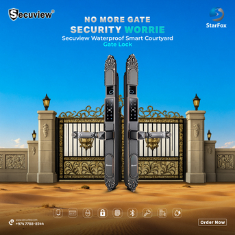 Doha, Electronics, QAR 1300,  Secuview Waterproof Smart Courtyard Gate Lock