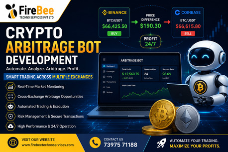 Chennai, Business, Crypto Arbitrage Bot Development: Automating Cross-Exchange Trading Opportunities