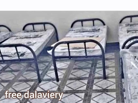 Riyadh, Household Items, SAR 600,  STEEL SINGLE BED WITH MATTRESS & PILLOW TWO-DOOR STEEL CABINET 4KG BLANKET INCLUDED