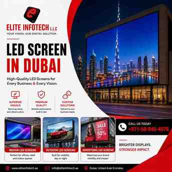 Dubai, Marketing, Premium LED Screen In Dubai &ndash; Elite InfoTech LLC