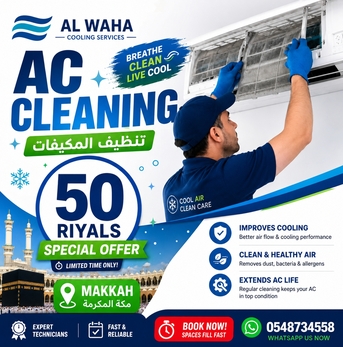 Jeddah, Air Conditioning, 50 Riyal Split Ac Cleaning