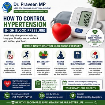 Bangalore, Health, How To Control Hypertension (High Blood Pressure) ? - Dr. Praveen MP