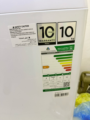 Yanbu, Appliances, SAR 1300,  Midea 10KG Fully Automatic Washing Machine &ndash; Like New &ndash; Warranty Available