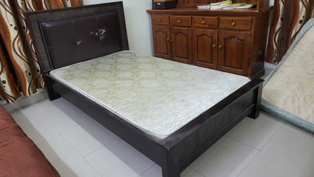 Al Rawdah, Furniture, SAR 550,  Single Bed With Mattress - Mint Condition - 1.2m Wide