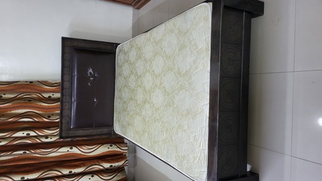 Al Rawdah, Furniture, SAR 550,  Single Bed With Mattress - Mint Condition - 1.2m Wide