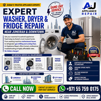 Jumeirah, Appliance Repair, Expert Washer, Dryer & Fridge Repair Near Jumeirah & Downtown