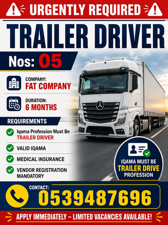 Jubail, Jobs, Trailer Driver