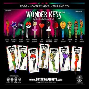 New York, Purses & Wallets, USD 6,  Decorative Key Blanks & Cool House Keys | Wonder Keys &ndash; Guitar Shaped Keys