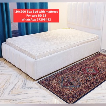 Manama, Furniture, BHD 32,  ✅️ 120x200 Bed With Mattress For Sale In Good Condition With Delivery