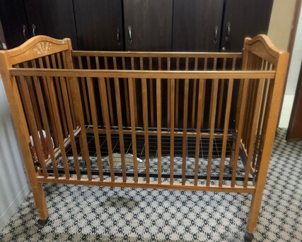 Dammam, Baby & Kid Stuff, SAR 180,  Baby Stroller (Juniors) - Wooden Portable Crib (Juniors) -  Baby Food High Chair (Joie)
