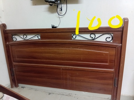 Riyadh, Furniture, SAR 150,  Farniture Item.Furnitur In Good Conditio Dubble Bed 150,wardroop