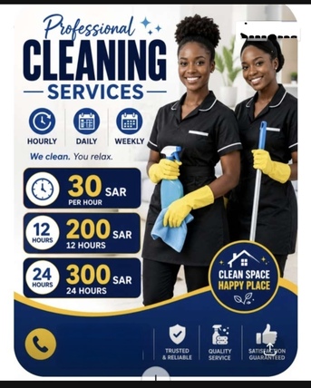 Riyadh, Cleaning, Hourly And Monthly Cleaning