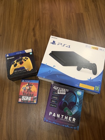 Riyadh, Video Games, SAR 1650,  New PS4 Comes With Extra Pro Controller, Headphone And Red Dead Redemption 2