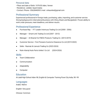 Jeddah, Job Seekers, Purchaser Seller And Foreigner Trade Business
