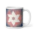 White Star Of David White Glossy Mug